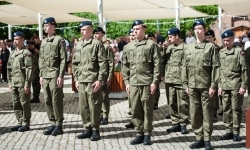 Uroczyste ślubowanie klas mundurowych na Zamku Piastowskim w Raciborzu (1)