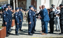 Uroczyste ślubowanie klas mundurowych na Zamku Piastowskim w Raciborzu (18)