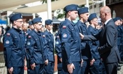 Uroczyste ślubowanie klas mundurowych na Zamku Piastowskim w Raciborzu (20)