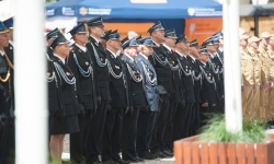Strażacy Powiatu Raciborskiego świętowali na dziedzińcu Zamku Piastowskiego w Raciborzu (2)