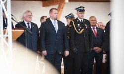 Strażacy Powiatu Raciborskiego świętowali na dziedzińcu Zamku Piastowskiego w Raciborzu (3)