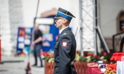 Strażacy Powiatu Raciborskiego świętowali na dziedzińcu Zamku Piastowskiego w Raciborzu (5)