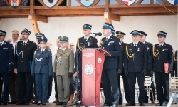 Strażacy Powiatu Raciborskiego świętowali na dziedzińcu Zamku Piastowskiego w Raciborzu (11)