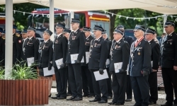 Strażacy Powiatu Raciborskiego świętowali na dziedzińcu Zamku Piastowskiego w Raciborzu (13)