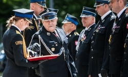 Strażacy Powiatu Raciborskiego świętowali na dziedzińcu Zamku Piastowskiego w Raciborzu (18)