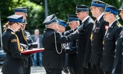 Strażacy Powiatu Raciborskiego świętowali na dziedzińcu Zamku Piastowskiego w Raciborzu (2)