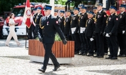 Strażacy Powiatu Raciborskiego świętowali na dziedzińcu Zamku Piastowskiego w Raciborzu (5)