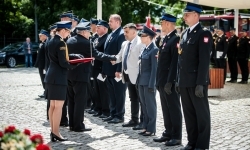 Strażacy Powiatu Raciborskiego świętowali na dziedzińcu Zamku Piastowskiego w Raciborzu (6)