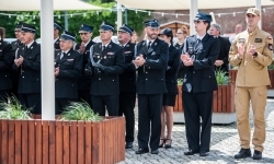 Strażacy Powiatu Raciborskiego świętowali na dziedzińcu Zamku Piastowskiego w Raciborzu (10)