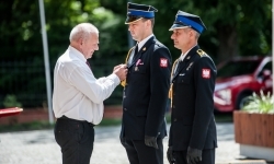 Strażacy Powiatu Raciborskiego świętowali na dziedzińcu Zamku Piastowskiego w Raciborzu (11)