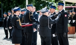 Strażacy Powiatu Raciborskiego świętowali na dziedzińcu Zamku Piastowskiego w Raciborzu (14)