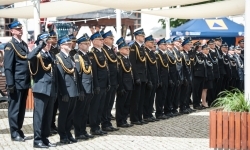 Strażacy Powiatu Raciborskiego świętowali na dziedzińcu Zamku Piastowskiego w Raciborzu (5)