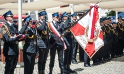 Strażacy Powiatu Raciborskiego świętowali na dziedzińcu Zamku Piastowskiego w Raciborzu (6)