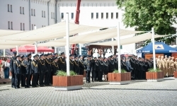 Strażacy Powiatu Raciborskiego świętowali na dziedzińcu Zamku Piastowskiego w Raciborzu (8)