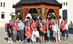 G&oacute;rnośląskie Camino zakończyło się w Raciborzu. Pamiątkowa tabliczka zostanie na zamku (2)