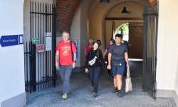 G&oacute;rnośląskie Camino zakończyło się w Raciborzu. Pamiątkowa tabliczka zostanie na zamku (1)