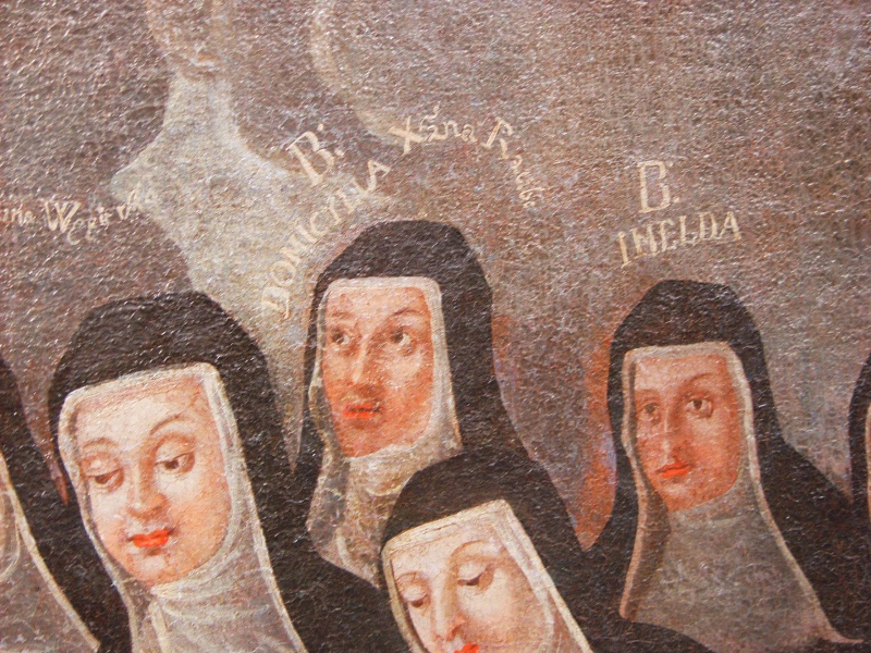 Święte i błogosławione Panny Zakonu Dominika Świętego, obraz z Klimontowa, ze zbiorów P. Stefaniak, Ofka w środku