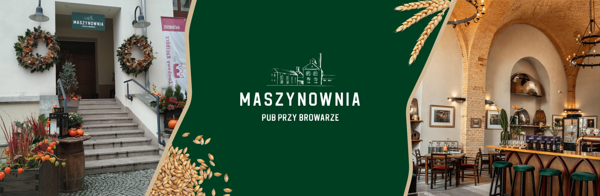 Link zewnętrzny do fanpage'u na Facebooku Pubu Maszynownia