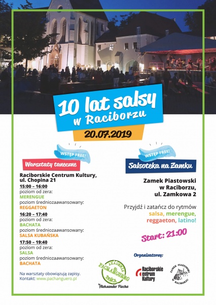 20 lipca w Raciborzu warsztaty taneczne i salsoteka na Zamku Piastowskim