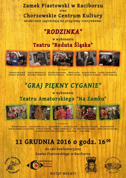 Amatorskie Teatry z Raciborza i Chorzowa nawiązały współpracę - 25.11.2016 r.