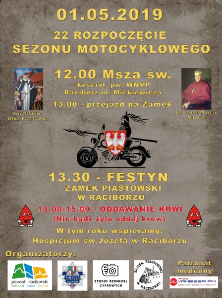 Inauguracja 22. sezonu motocyklowego niebawem na Zamku Piastowskim