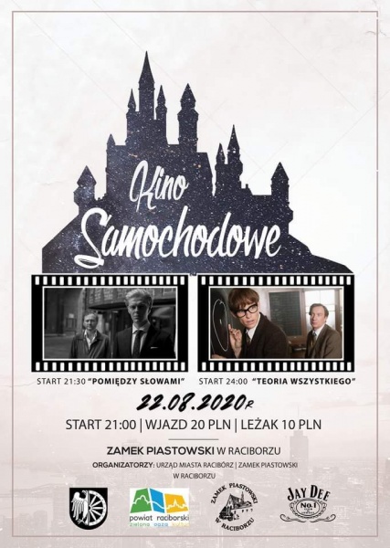 Kino plenerowo-samochodowe już w sobotę na Zamku Piastowskim