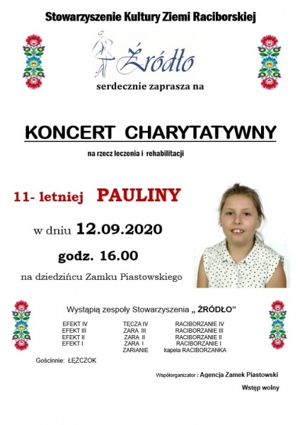 Koncert charytatywny w wykonaniu zespołów Stowarzyszenia „ŹRÓDŁO”
