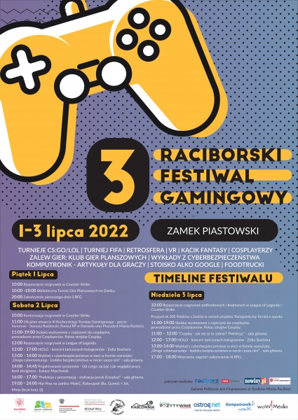 3 Raciborski Festiwal Gamingowy już niebawem na Zamku Piastowskim