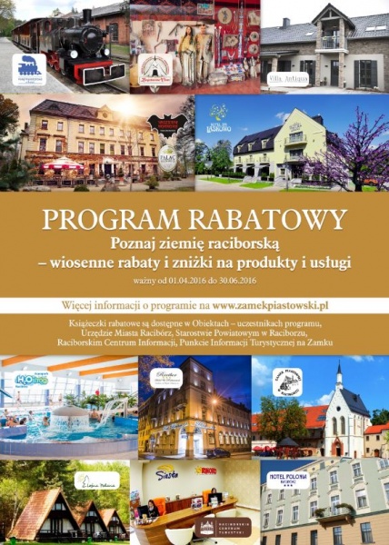 Plakat program rabatowy od 01.04.2016 do 30.06.2016 r.