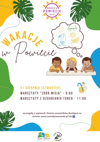 WAKACJE w POWIECIE 2023_dodatkowe zajęcia_31.08.2023 r
