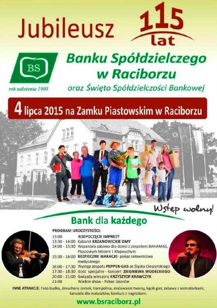 Bank Spółdzielczy w Raciborzu zaprasza na Zamek - 25.6.2015 r.
