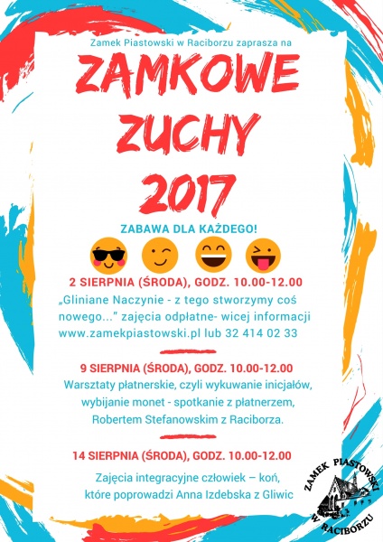 Zapraszamy na ZAMKOWE ZUCHY 2017