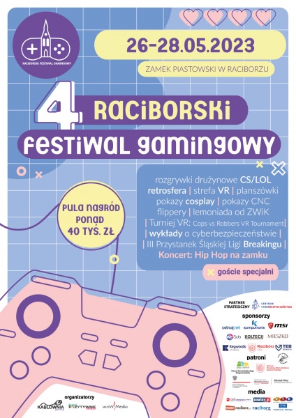 IV Raciborski Festiwal Gamingowy niebawem na Zamku Piastowskim